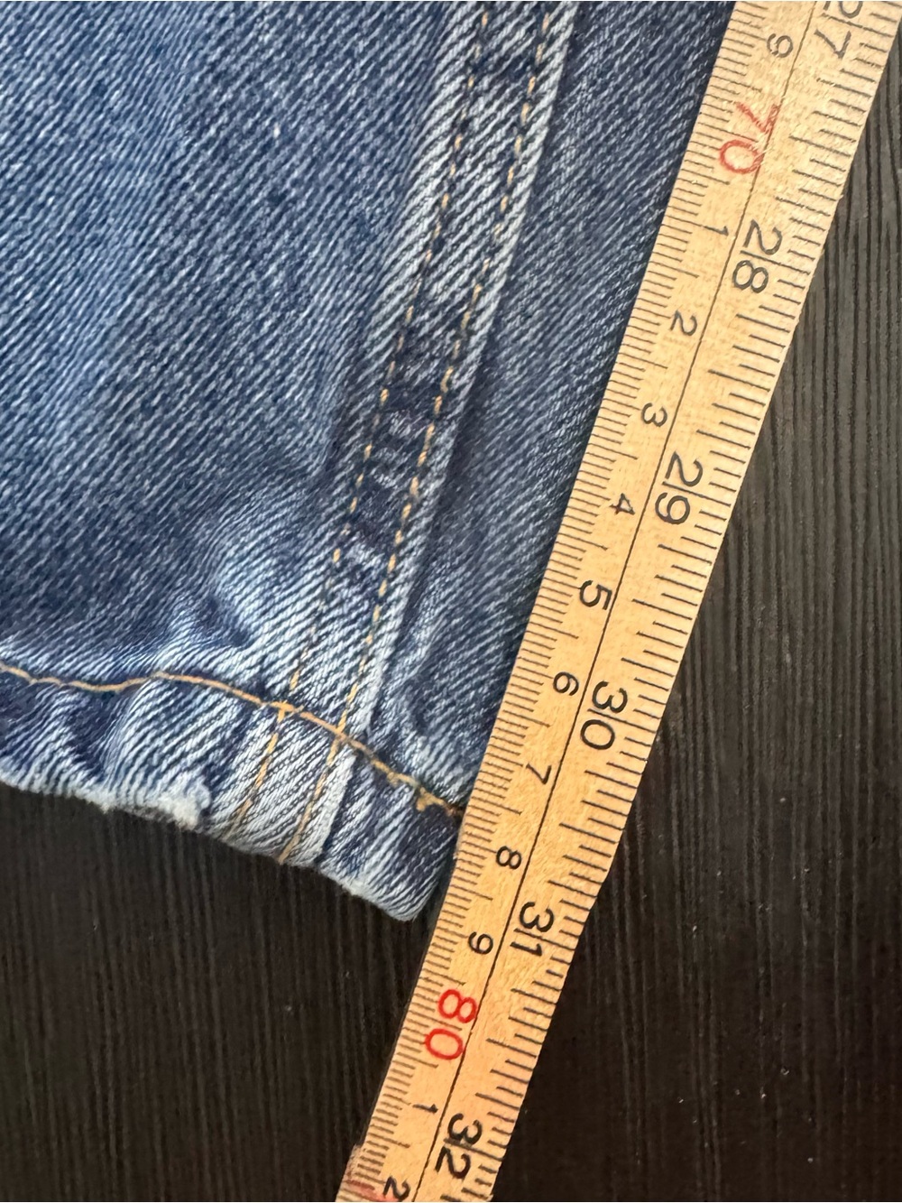 Levis 550 Relaxed Fit Tapered Leg Medium Wash Blue Denim Jeans Mens 34x32 - Picture 13 of 14
